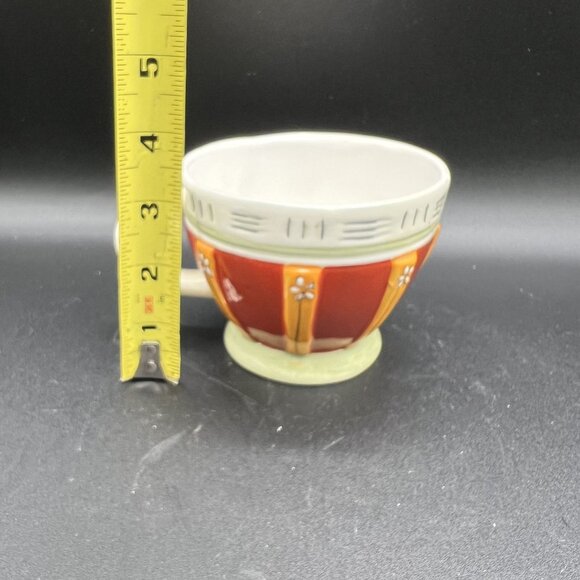 Collectible Tea For One Set Teapot Teacup Stackable Joie de Vivre pattern by MSC - Picture 12 of 16